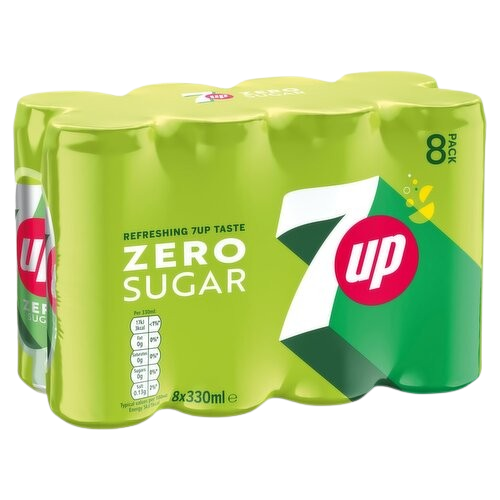 7UP Zero Sugar bottle used to identify the product for B2B wholesale