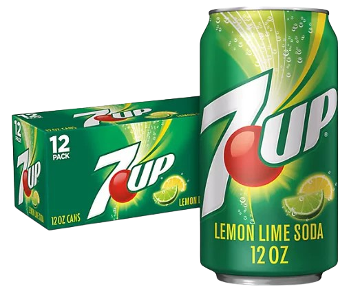 7UP Original can and multipack shown for trade case and pallet enquiries in Europe