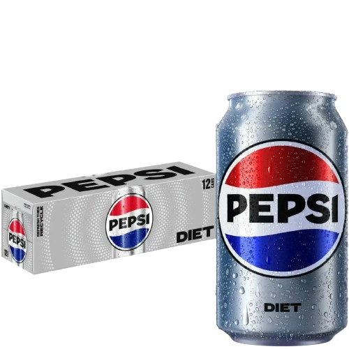 Can of Diet Pepsi, shown to identify the wholesale product