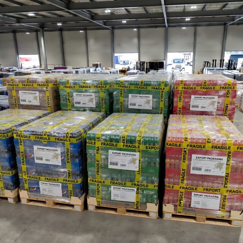 Preparing a wholesale drinks shipment for its route