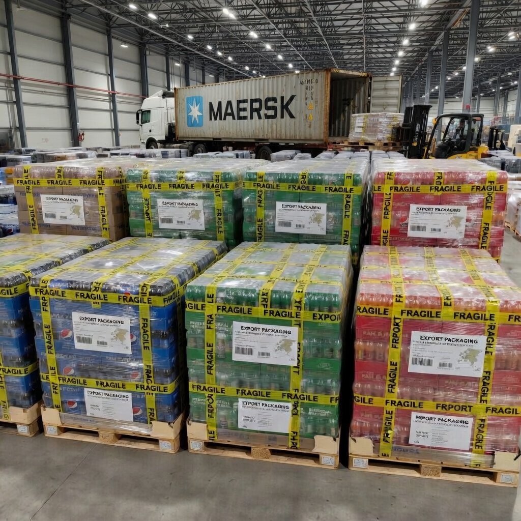 Truck or container check for a wholesale drinks shipment