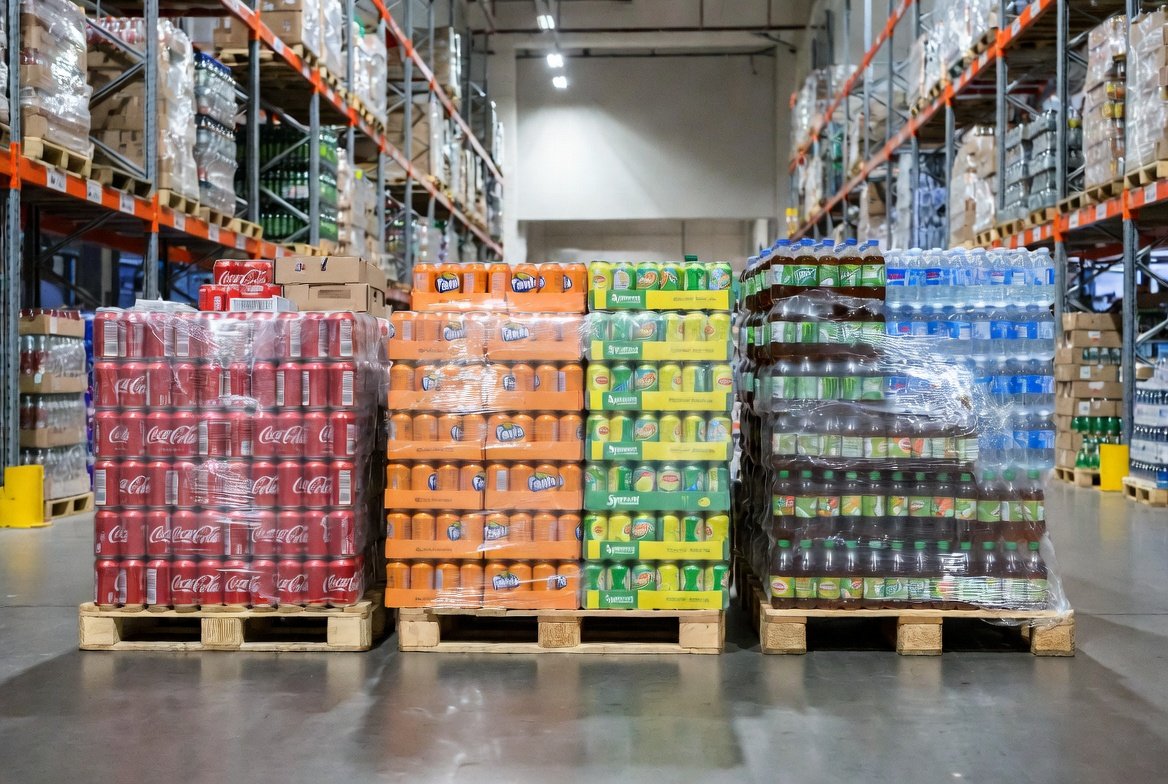 Energy drinks and iced tea shown for B2B distribution by a wholesale beverage supplier Netherlands