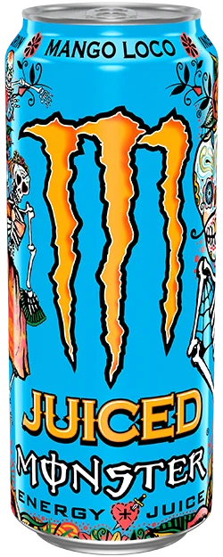 Monster Energy Mango Loco in 500 ml cans, supplied in bulk